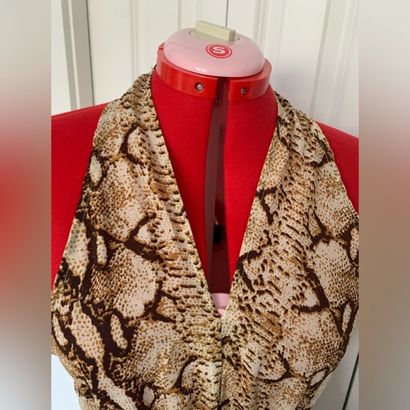 Sundays leopard print maxi beach dress size US6 - Picture 5 of 12